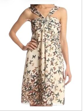 Ted Baker London Butterfly Halter Dantout Dress Women Size 8